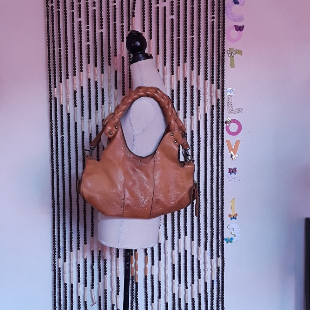 Leather purse,  needs repairs, light brown - Picture 12 of 12